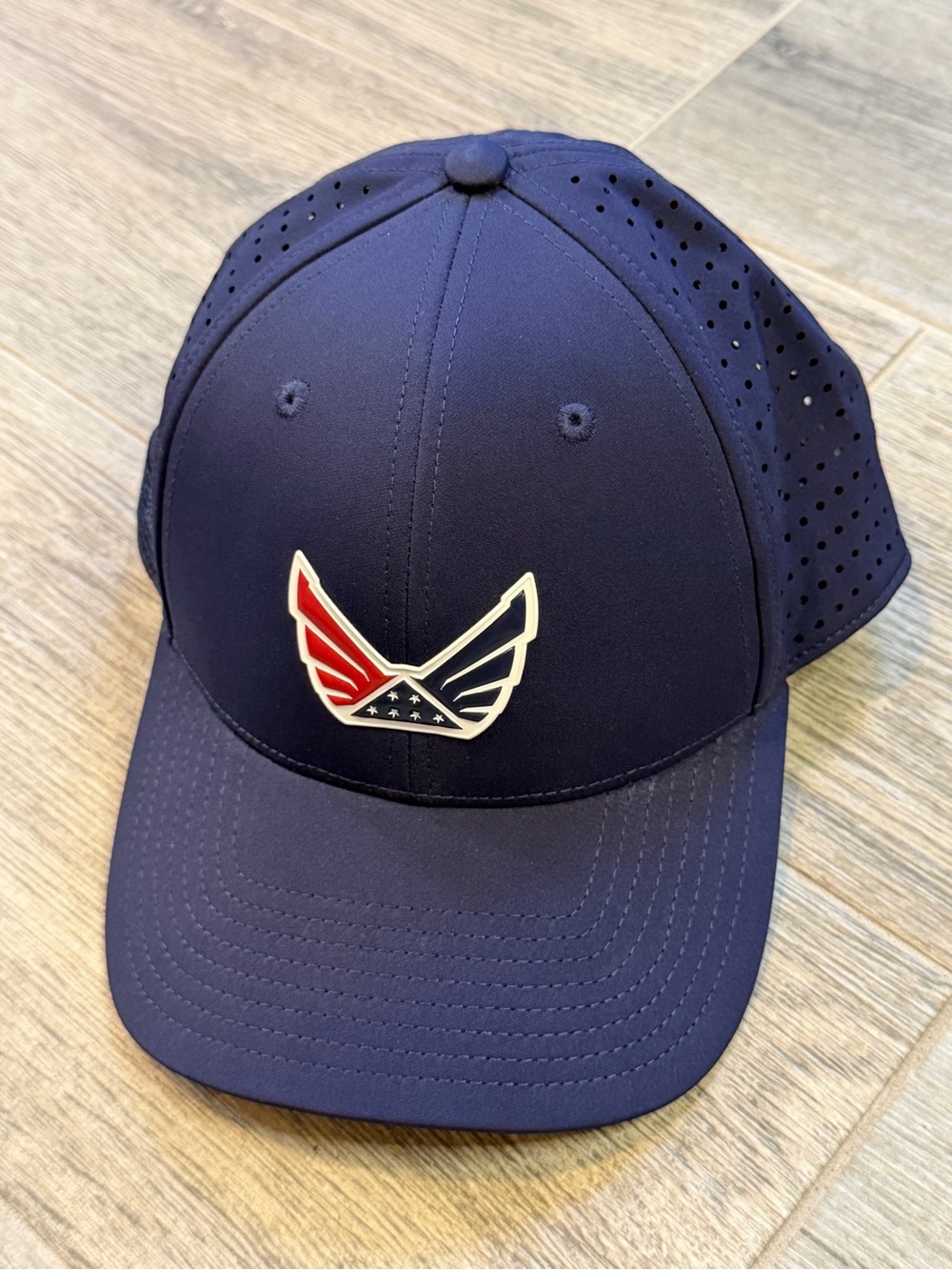 Volition Navy Blue Patriotic Mesh Snap Back